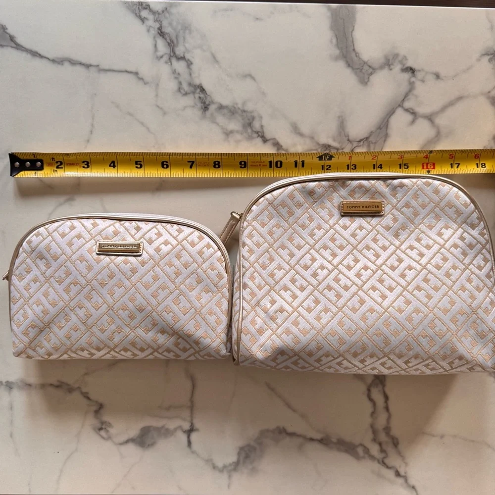 Tommy Hilfiger Makeup Cosmetic Bags - Bundle set of 2